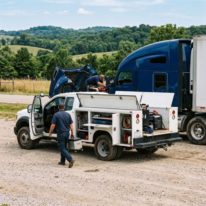 Mobile truck repair service in southwest Missouri